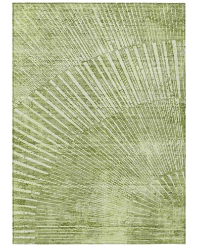 Addison Rugs Chantille Polyester Indoor/outdoor Washable Rug In Green