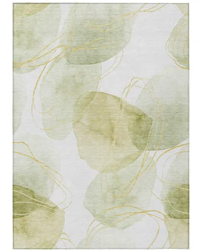 Addison Rugs Chantille Polyester Indoor/outdoor Washable Rug In Green