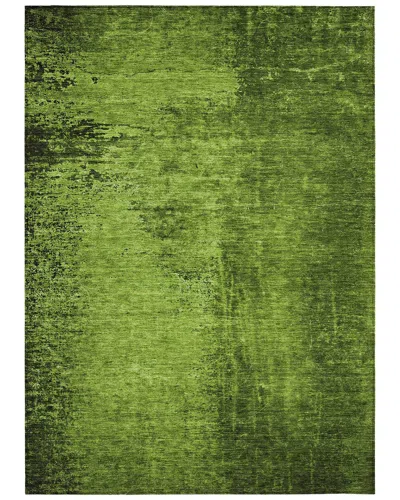 Addison Rugs Chantille Polyester Indoor/outdoor Washable Rug In Green