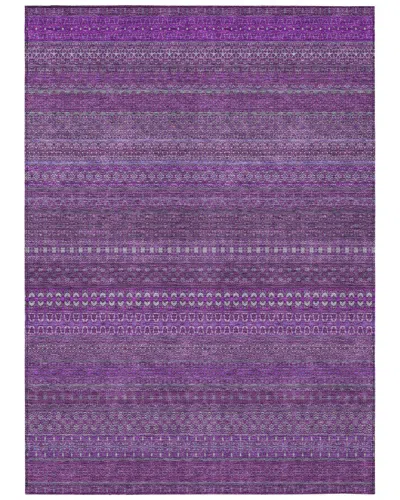 Addison Rugs Chantille Polyester Indoor/outdoor Washable Rug In Purple