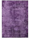 Addison Rugs Chantille Polyester Indoor/outdoor Washable Rug In Purple