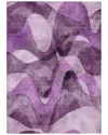 Addison Rugs Chantille Polyester Indoor/outdoor Washable Rug In Purple