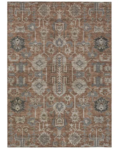 Addison Rugs Chantille Polyester Indoor/outdoor Washable Rug In Burgundy