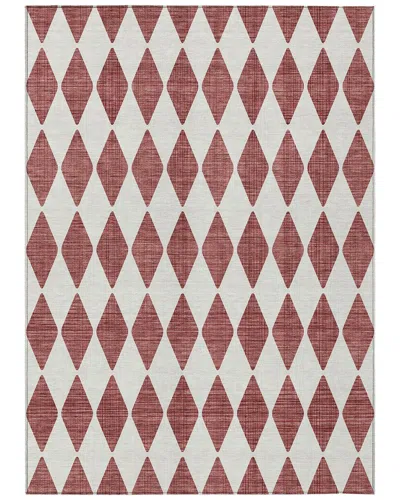 Addison Rugs Chantille Polyester Indoor/outdoor Washable Rug In Red
