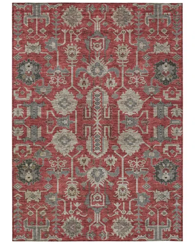 Addison Rugs Chantille Polyester Indoor/outdoor Washable Rug In Red