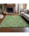 Addison Rugs Premium Washable Area Rug In Green