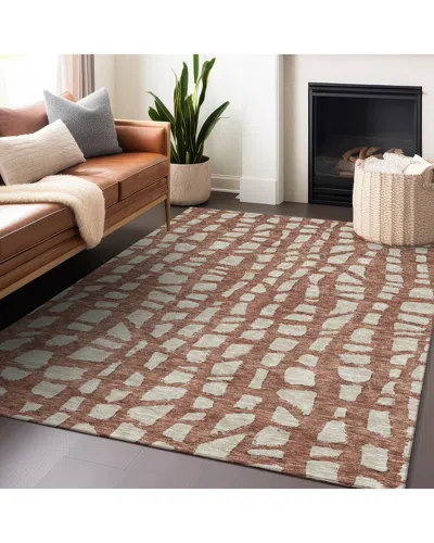Addison Rugs Premium Washable Area Rug In Orange