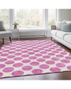 Addison Rugs Premium Washable Area Rug In Pink