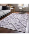 Addison Rugs Premium Washable Area Rug In Purple