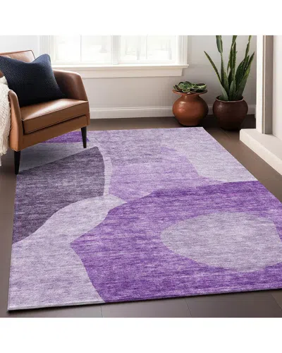Addison Rugs Premium Washable Area Rug In Purple