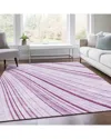 Addison Rugs Premium Washable Area Rug In Purple