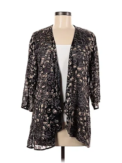 Pre-owned Additions By Chico's Kimono In Black