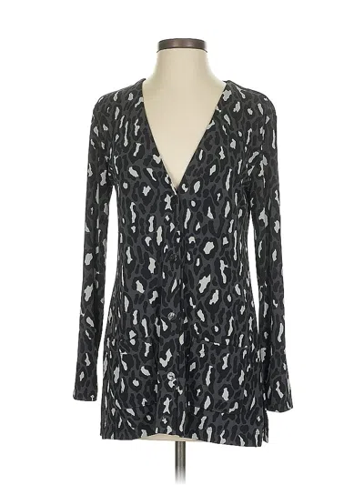 Pre-owned Additions By Chico's Long Sleeve Blouse In Black