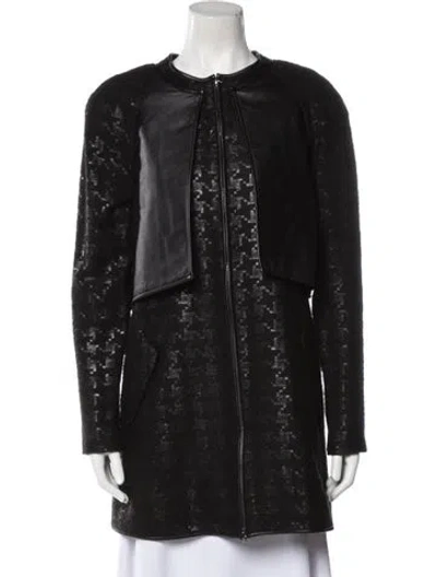 Pre-owned Adeam Coat In Black