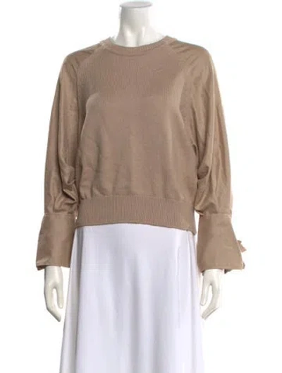 Pre-owned Adeam Crew Neck Sweater In Neutral