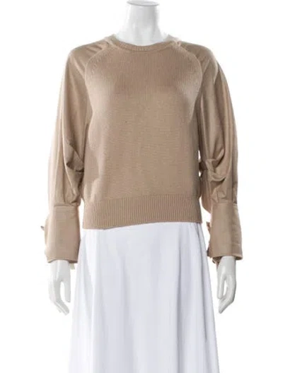 Pre-owned Adeam Crew Neck Sweater In Neutral