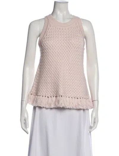 Pre-owned Adeam Crew Neck Sweater In Pink