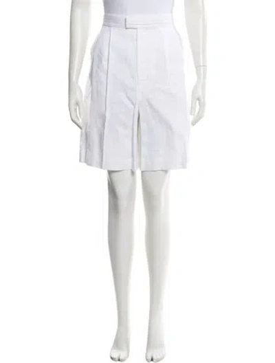 Pre-owned Adeam Knee-length Shorts In White