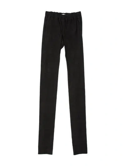 Pre-owned Adeam Lambskin Skinny Leg Pants W/ Tags In Black