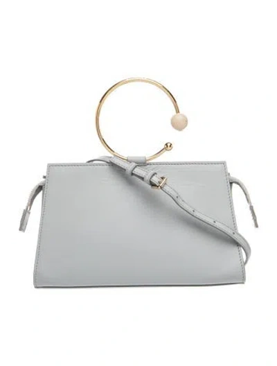 Pre-owned Adeam Leather Top Handle Bag In Blue