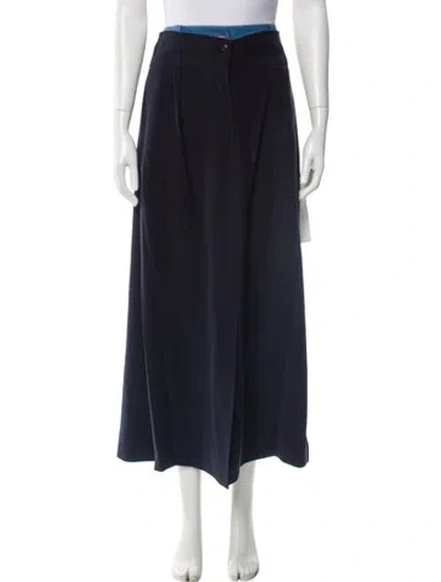Pre-owned Adeam Midi Length Skirt In Blue