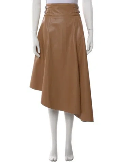 Pre-owned Adeam Midi Length Skirt In Brown