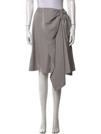 Pre-owned Adeam Midi Length Skirt W/ Tags In Grey