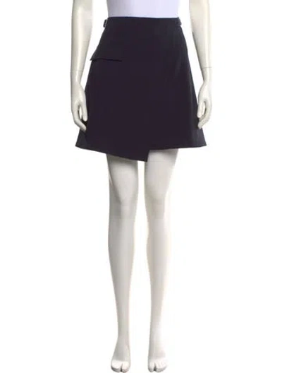 Pre-owned Adeam Mini Skirt In Blue