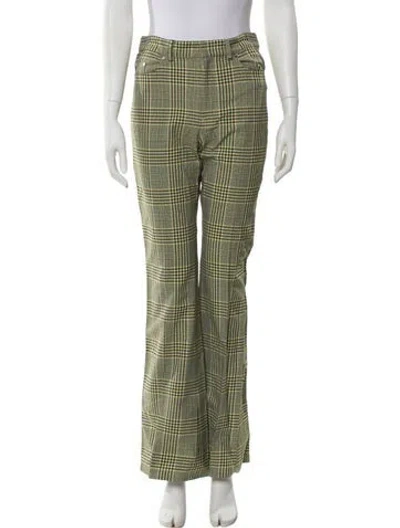 Pre-owned Adeam Nylon Wide Leg Pants In Green