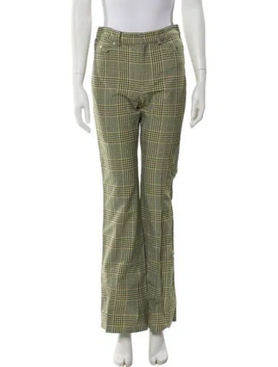 Pre-owned Adeam Nylon Wide Leg Pants In Green