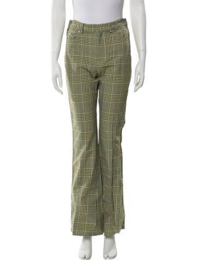 Pre-owned Adeam Nylon Wide Leg Pants In Green
