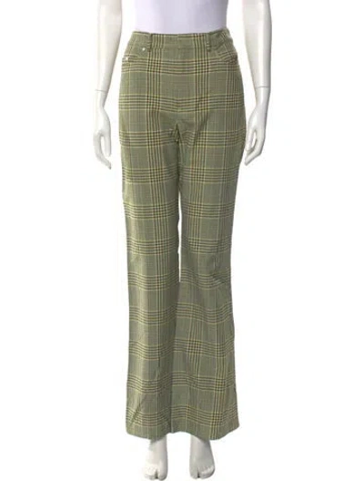 Pre-owned Adeam Nylon Wide Leg Pants In Green