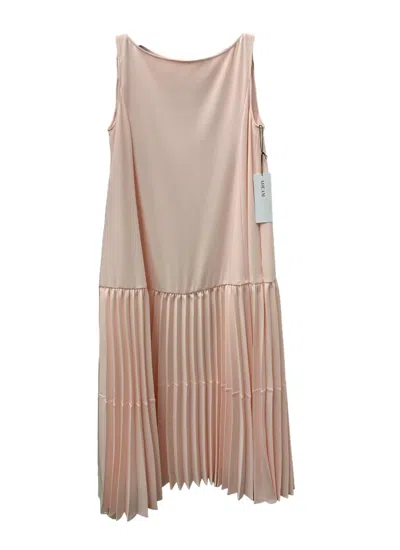 Adeam Pleated Dress In Petal In Pink