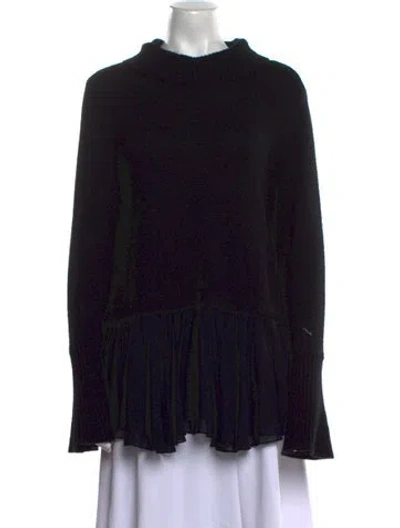 Pre-owned Adeam Printed Mini Dress In Black