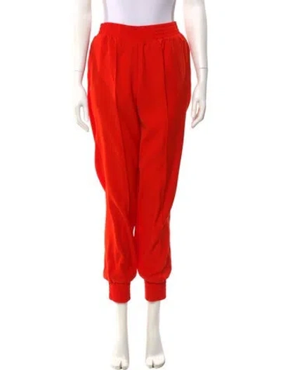 Pre-owned Adeam Skinny Leg Pants In Red
