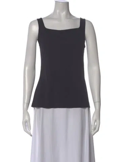 Pre-owned Adeam Square Neckline Sleeveless Top In Gray