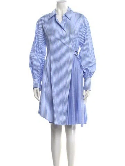 Pre-owned Adeam Striped Knee-length Dress In Multi