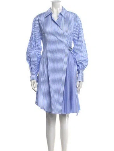 Pre-owned Adeam Striped Knee-length Dress In Multi