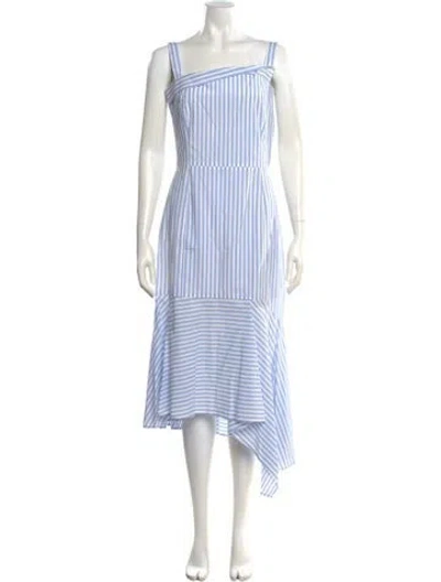 Pre-owned Adeam Striped Long Dress In Multi