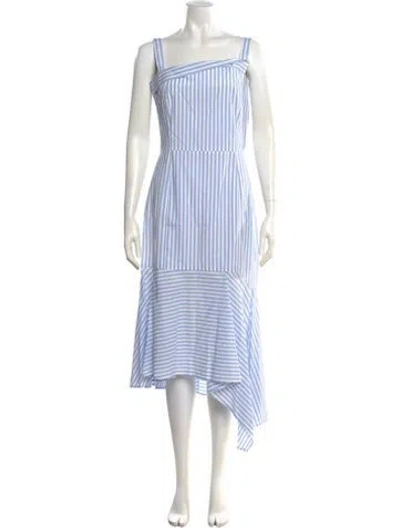 Pre-owned Adeam Striped Long Dress In Multi