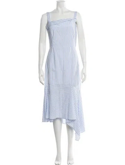 Pre-owned Adeam Striped Long Dress In Multi