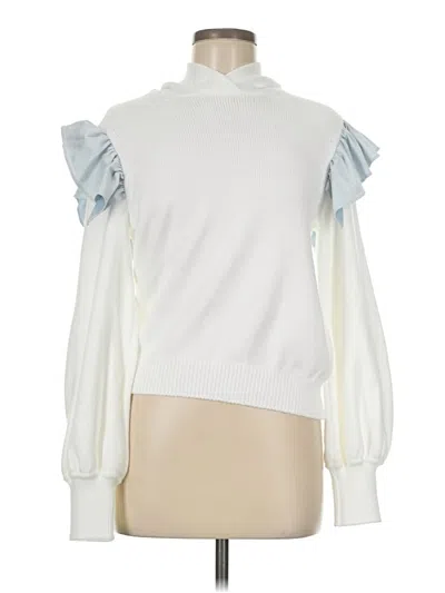 Pre-owned Adeam Sweatshirt In White