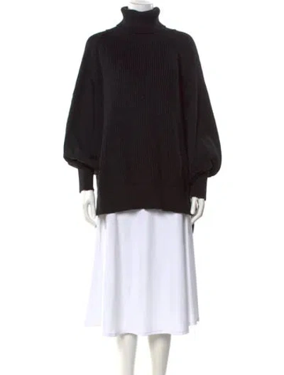 Pre-owned Adeam Turtleneck Sweater In Black