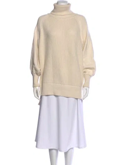 Pre-owned Adeam Turtleneck Sweater In Neutral