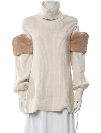 Pre-owned Adeam Turtleneck Sweater In Neutral