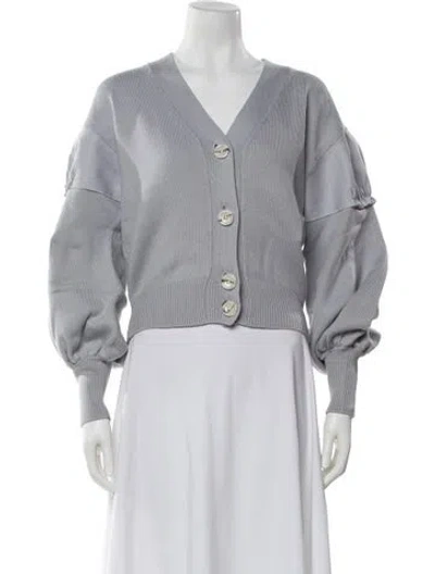 Pre-owned Adeam V-neck Sweater In Gray