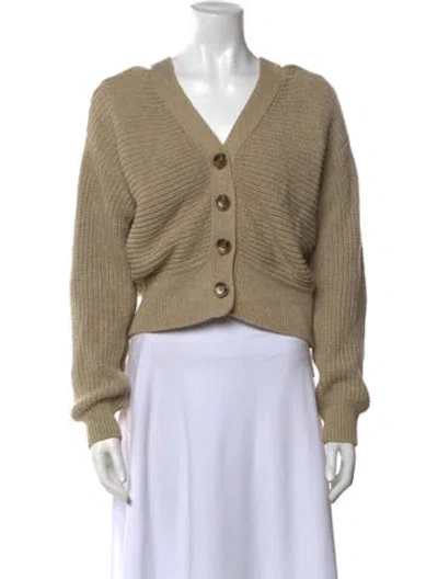 Pre-owned Adeam V-neck Sweater In Neutral