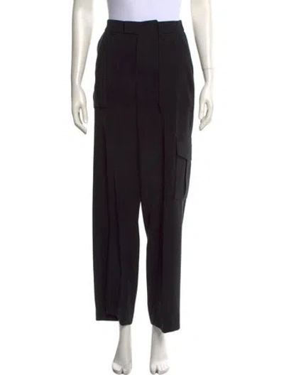 Pre-owned Adeam Wide Leg Pants In Black