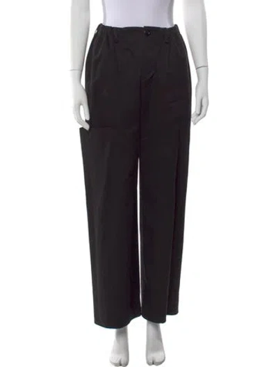 Pre-owned Adeam Wide Leg Pants In Black