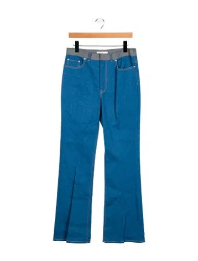 Pre-owned Adeam Wide Leg Pants In Blue